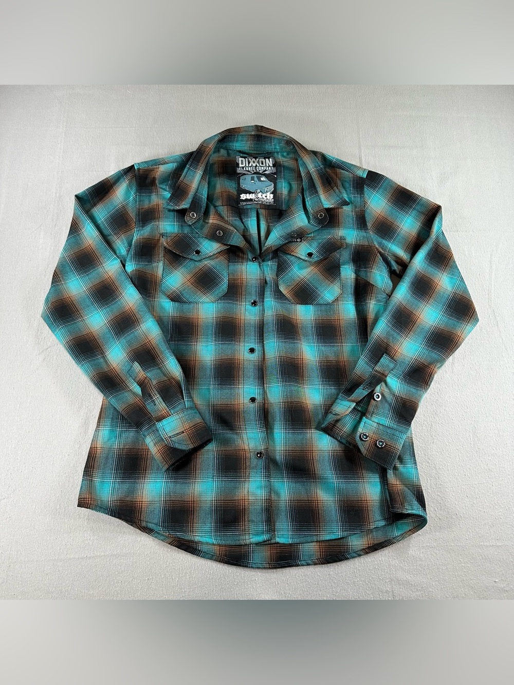 Limited Edition Dixxon x Switch Suspension Plaid Snap Flannel Shirt Women’s M